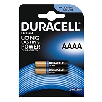 Duracell Batterie Pile Alcaline AAAA 2.Pz CONFEZIONI DA 10 PEZZI