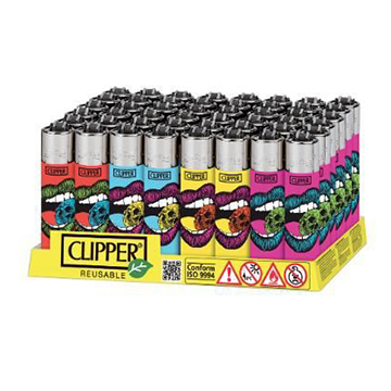 ACCENDINI CLIPPER LARGE SKULLLIPS CONF.48PZ