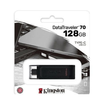 KINGSTON  FLASH  128 GB USB-C 3,2 GEN1 DATATRAVELER 70
