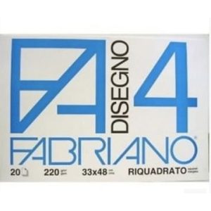 FABRIANO F4 BLOCCO 33X48 SQUADRATO 220GR  20FG 5201797