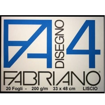 FABRIANO F4 BLOCCO 33X48 LISCIO 200GR 20FG  5200797