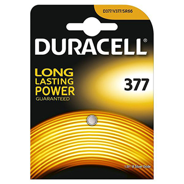 Duracell Silver Batteria Pila 377 AG4 626 SR66 CONFEZIONI DA 10 PEZZI