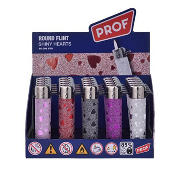 PROF SHINY TRIANGLES ROUND FLINT DL-25