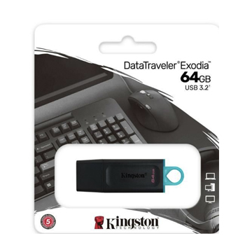 KINGSTON 64GB USB3,2 GEN1 DATATRAVELER  EXODIA