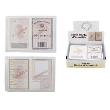 CUSTODIA  IN  PVC  CRISTAL    A  TASCA  CONF.100 PZ