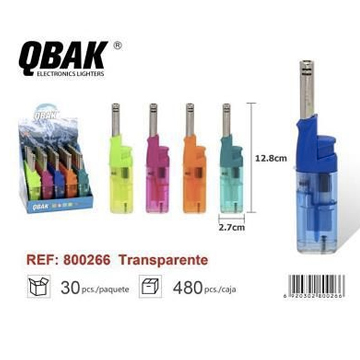 ACCENDIGAS BBQ  TRASPARENTE  CONF.30PZ