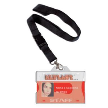 PORTA  BARGE  RIGIDO  CON  CORDONE  E   MOSCHETTONE  CONF.20PZ