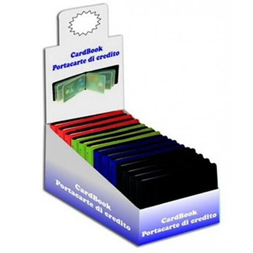 PORTACARD  A 12  SCOMPARTI  DISPOSIZIONE  A  LIBRO  CONF.24PZ