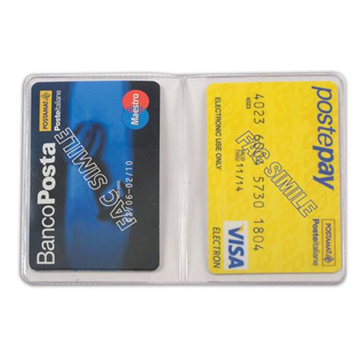 PORTA CARD  A  2 SPAZI  CONF. 50 PZ