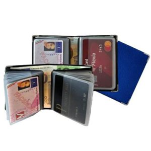 PORTA CARD  X  10  VELVET FASHION  COLORATE CONF.12