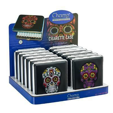 PORTA  SIGARETTE SKULL. 20PCS- DL12