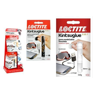 Loctite  pasta modellabile per  riparazioni kingtsuglue 3x5g (6bianco+6nero)