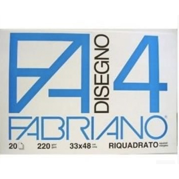 FABRIANO F4 BLOCCO 33X48 SQUADRATO 220GR      20FG 5201797