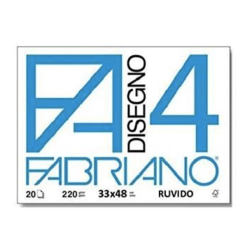 FABRIANO F4 BLOCCO 33X48 RUVIDO 200GR 20FG      0500797