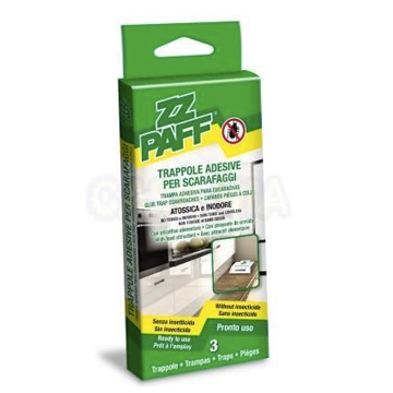 TRAPPOLE ADESIVE  PER  SCARAFAGGI  CONF.12PZ