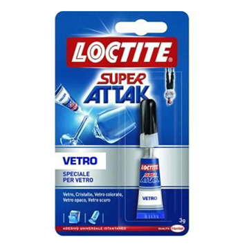 Loctite Super Attak Colla Speciale per Vetro da 3Gr